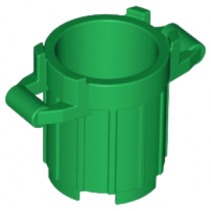 Container - Vuilnisbak met 4 dekselhouders Green